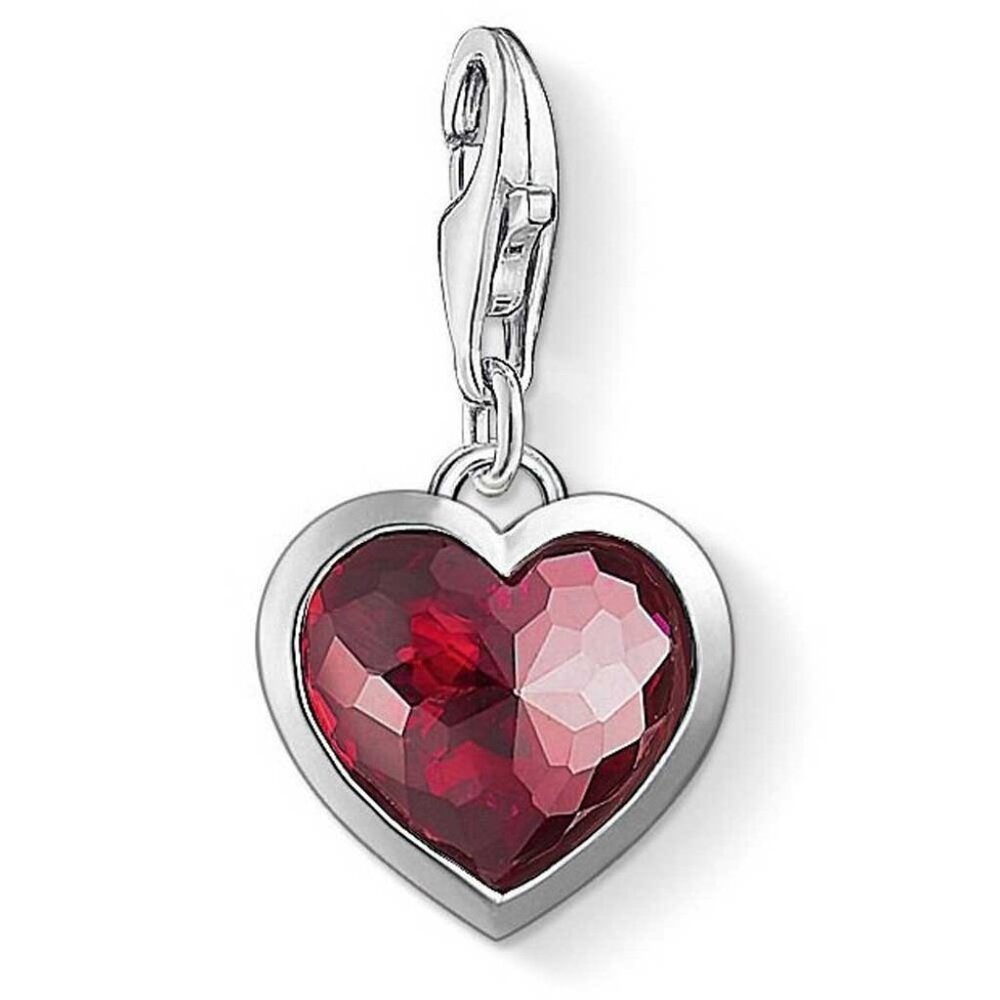 Thomas Sabo Sterling Silver Red Heart Charm
